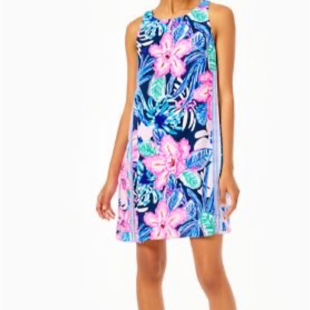 🆕LILLY PULITZER Jackie Floral Shift Silk Dress